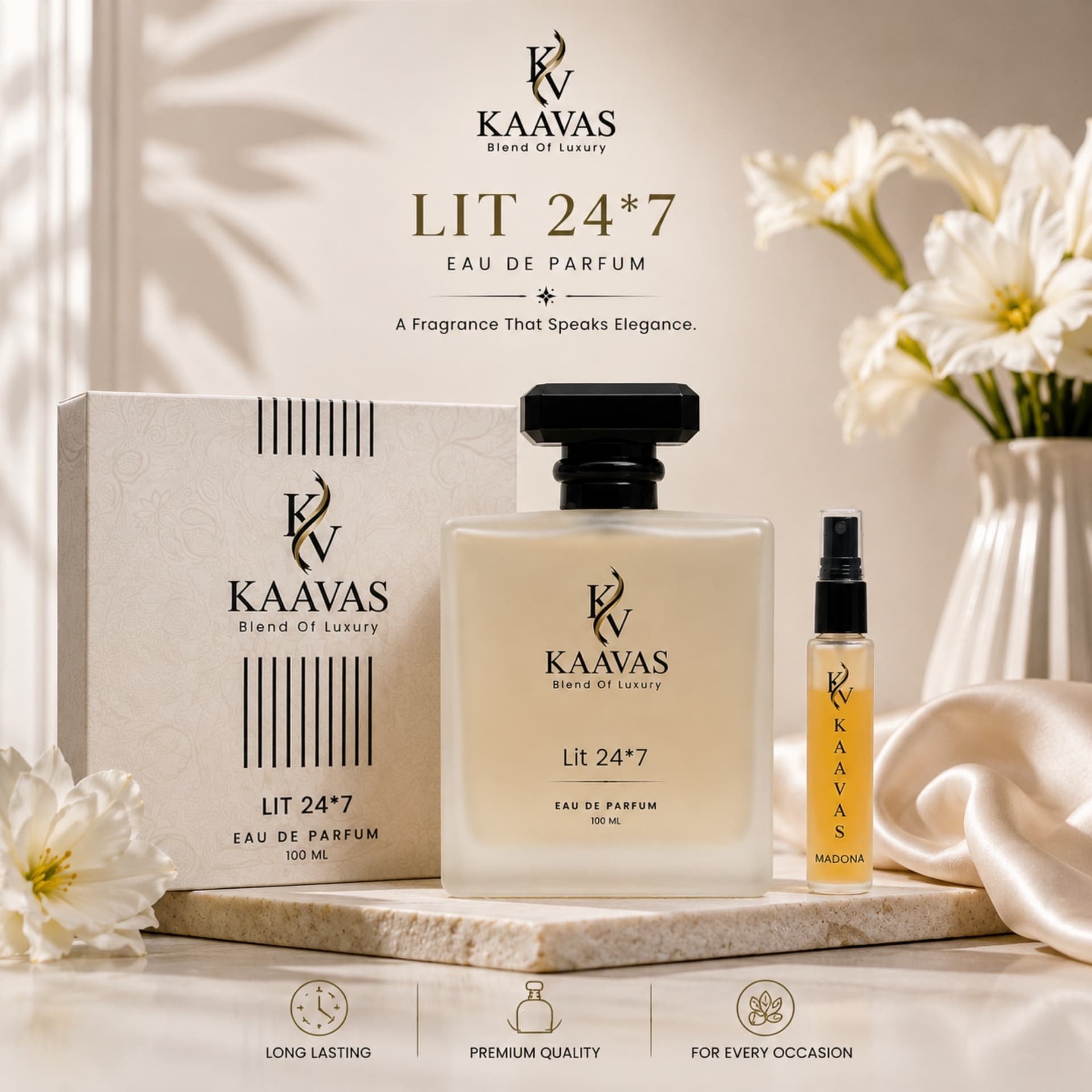 Lit 24*7 luxury perfume bottle - Image 1